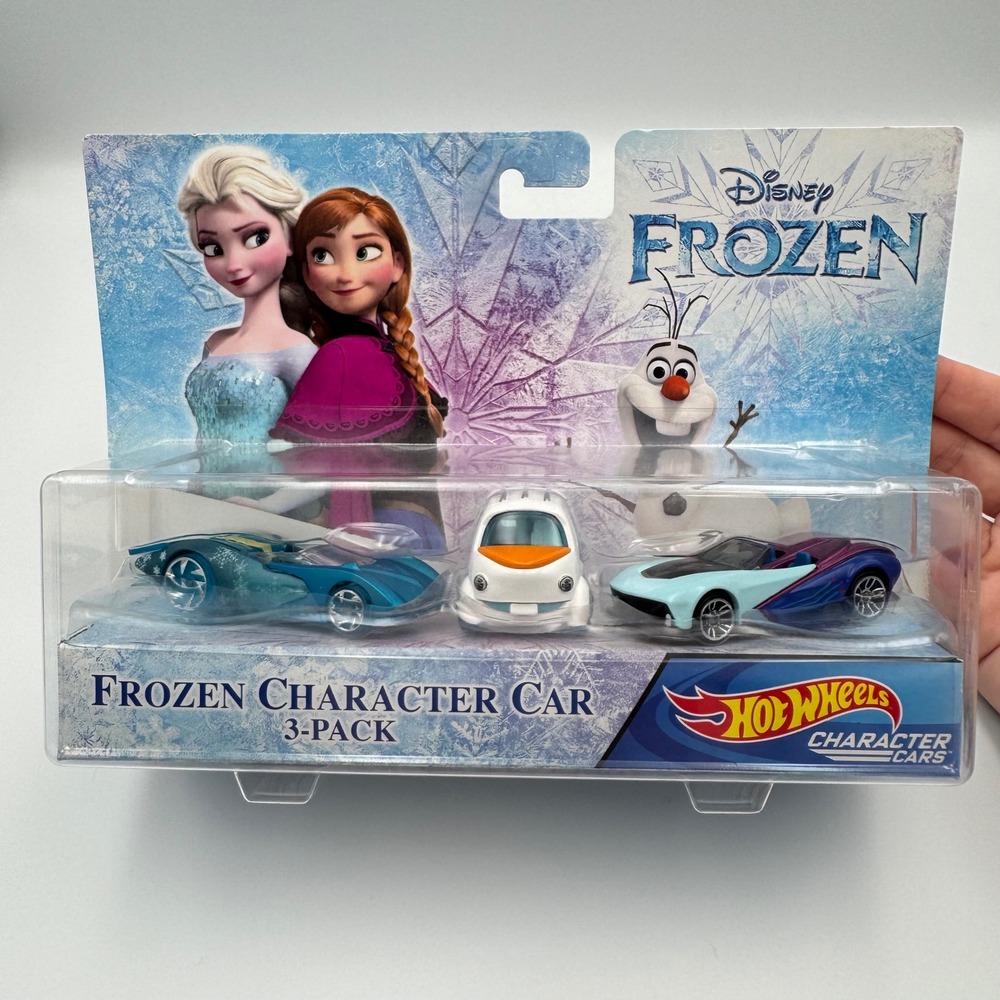 Hot Wheels Frozen Character Cars Kids Anna Elsa Olaf 3-Pack GJD16